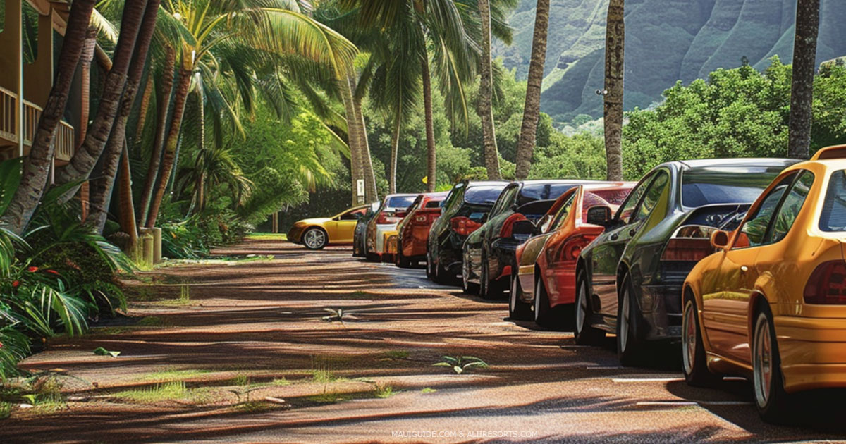 cars parked Hawaii