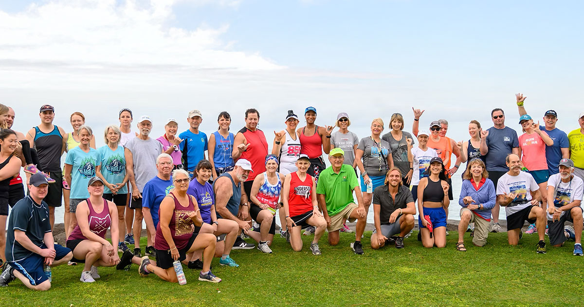 Maui marathon runners